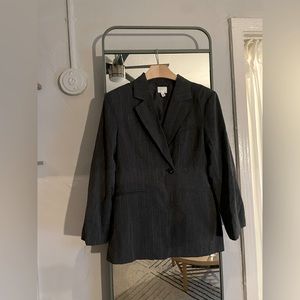 Pin strip blazer